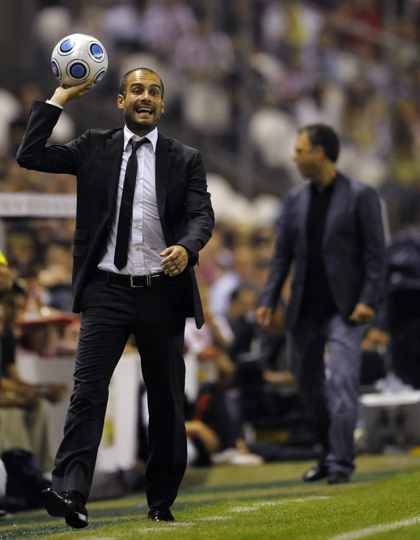 Barcelona peatreener Josep Guardiola.