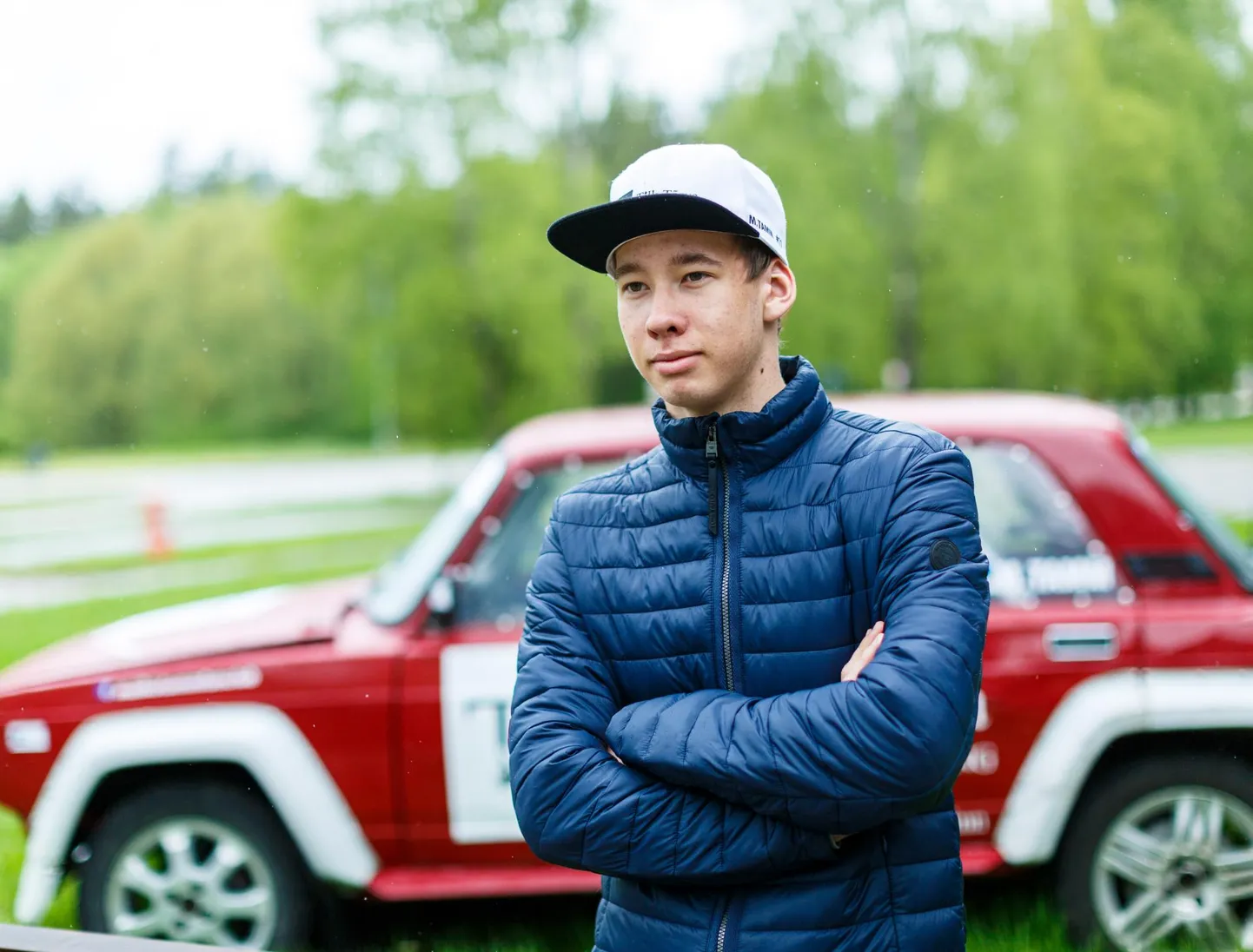 Tõrva valla noor rallitalent Maiko Tamm.
