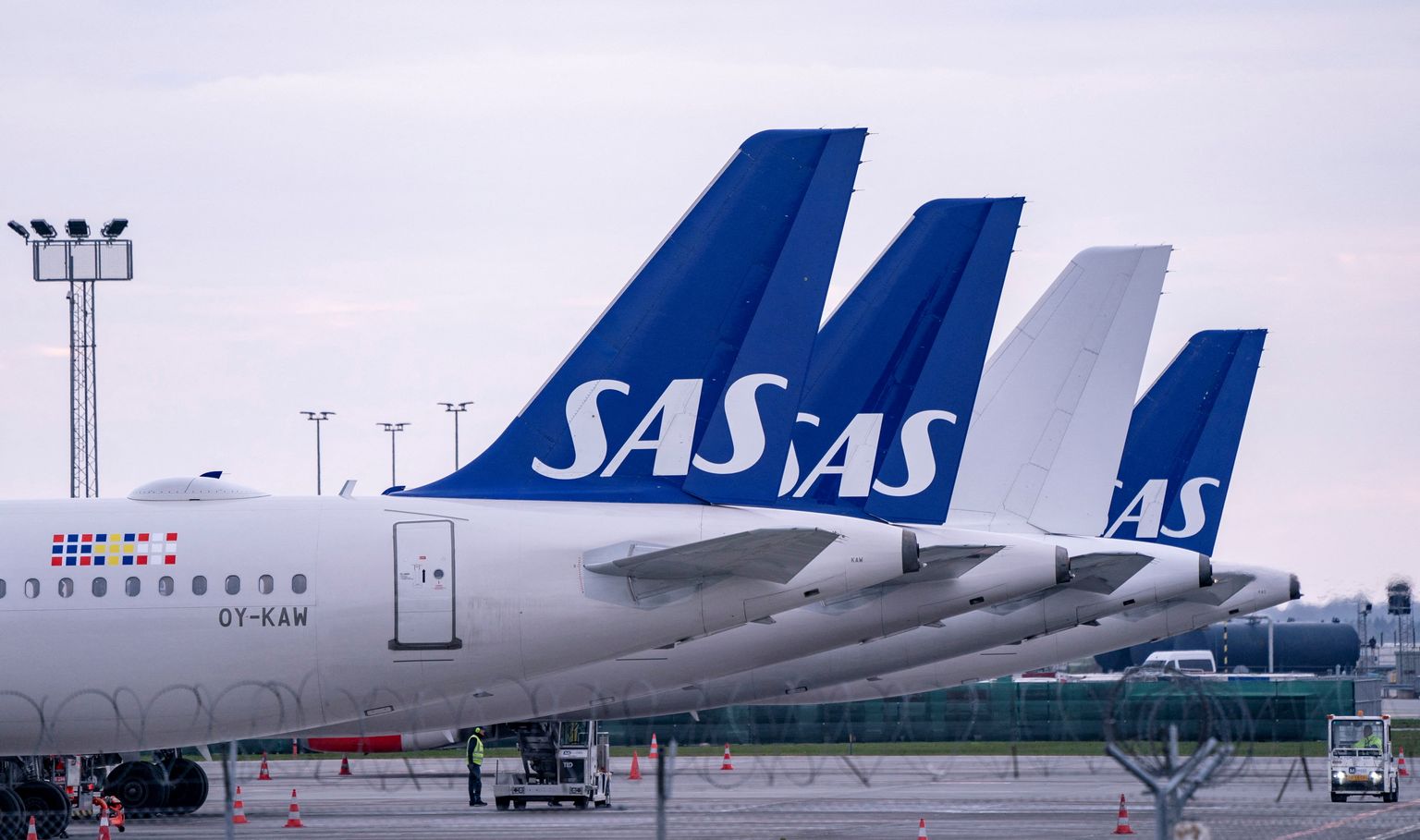 SAS ehk Scandinavian Airlines.