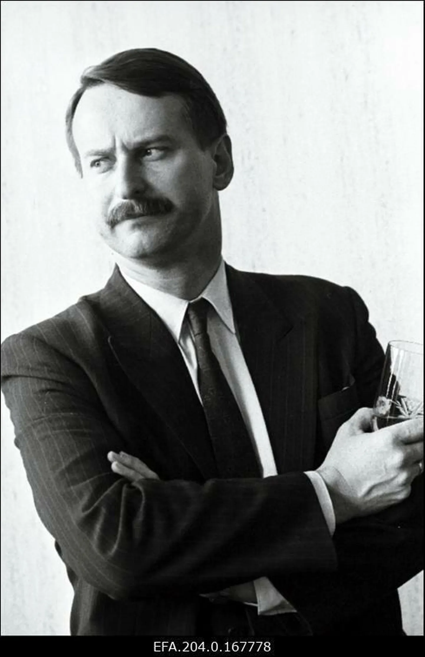 Eesti Panga president Siim Kallas rahareformi ajal, 1992. aasta suvel.