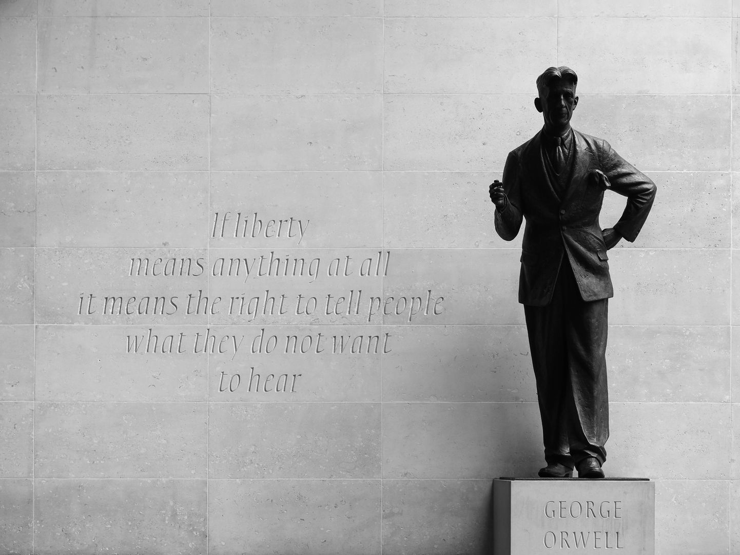 George Orwelli kuju Londonis.
