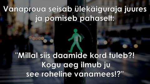 Vanaproua ülekäiguraja juures