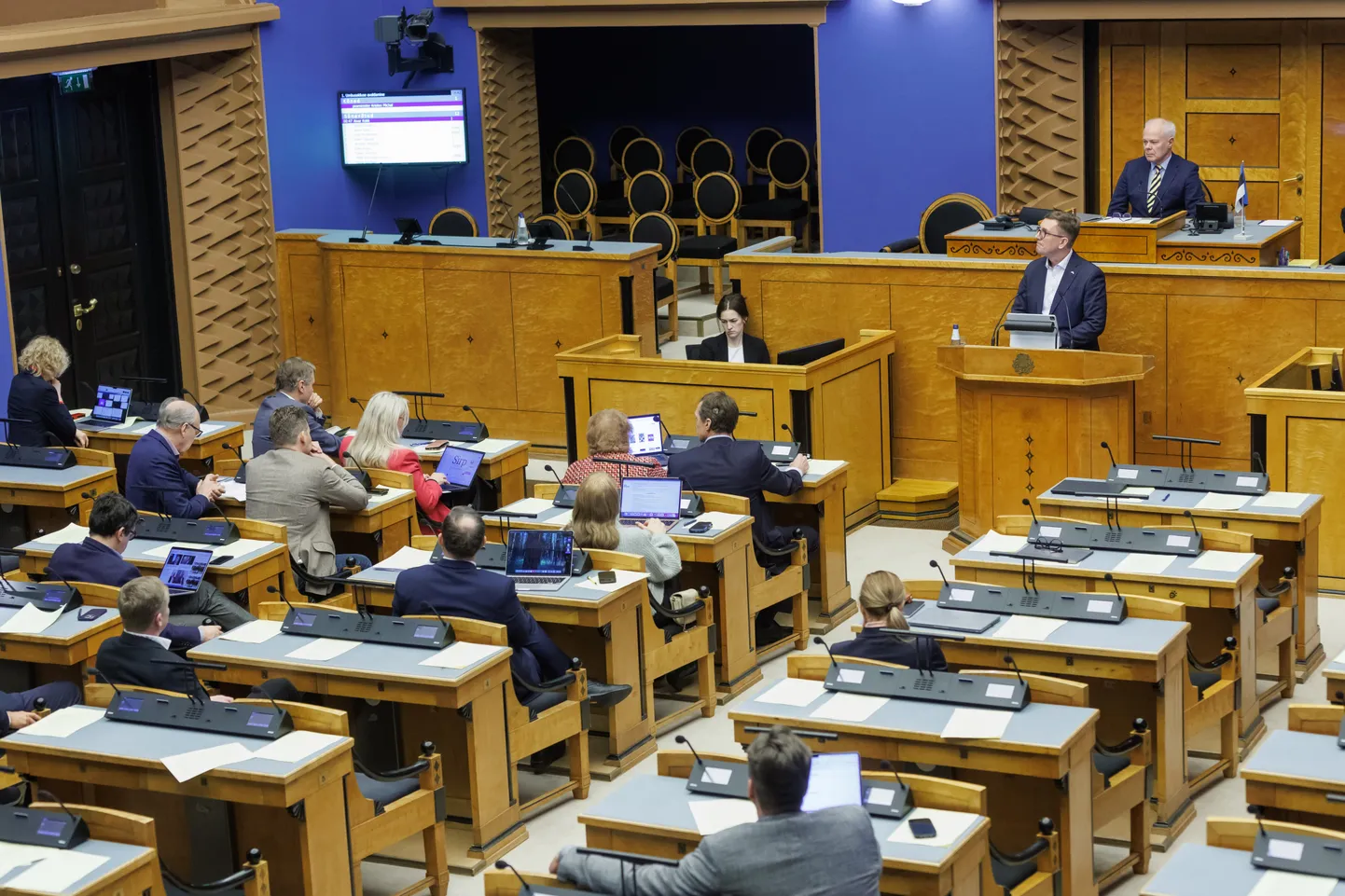 Riigikogu suur saal.