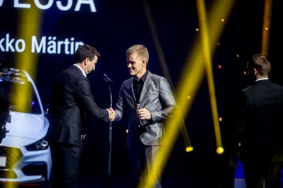 Markko Märtin (vasakul) ja Ott Tänak.