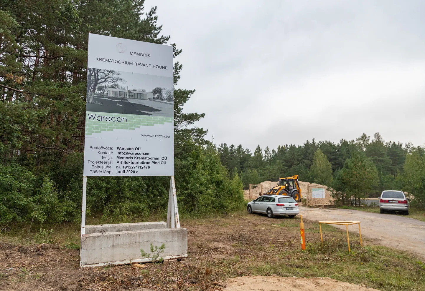 Tallinn, 30.08.2019
Krematooriumi ehtus Liiva kalmistule.
FOTO: MIHKEL MARIPUU/EESTI MEEDIA