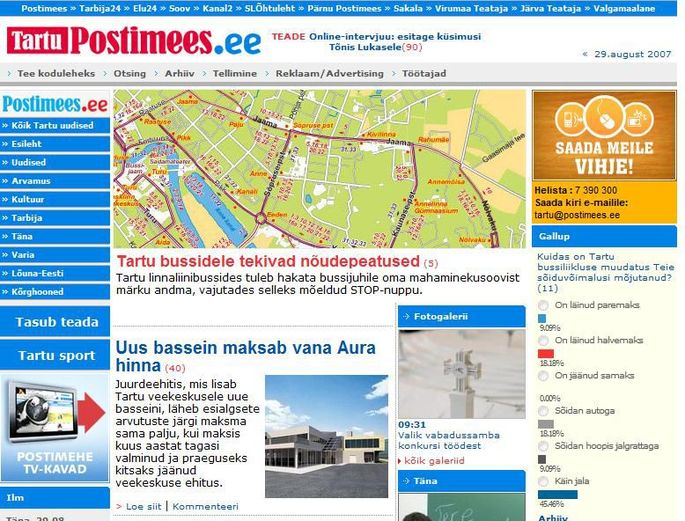 Tartu Postimees sisenes online-maailma