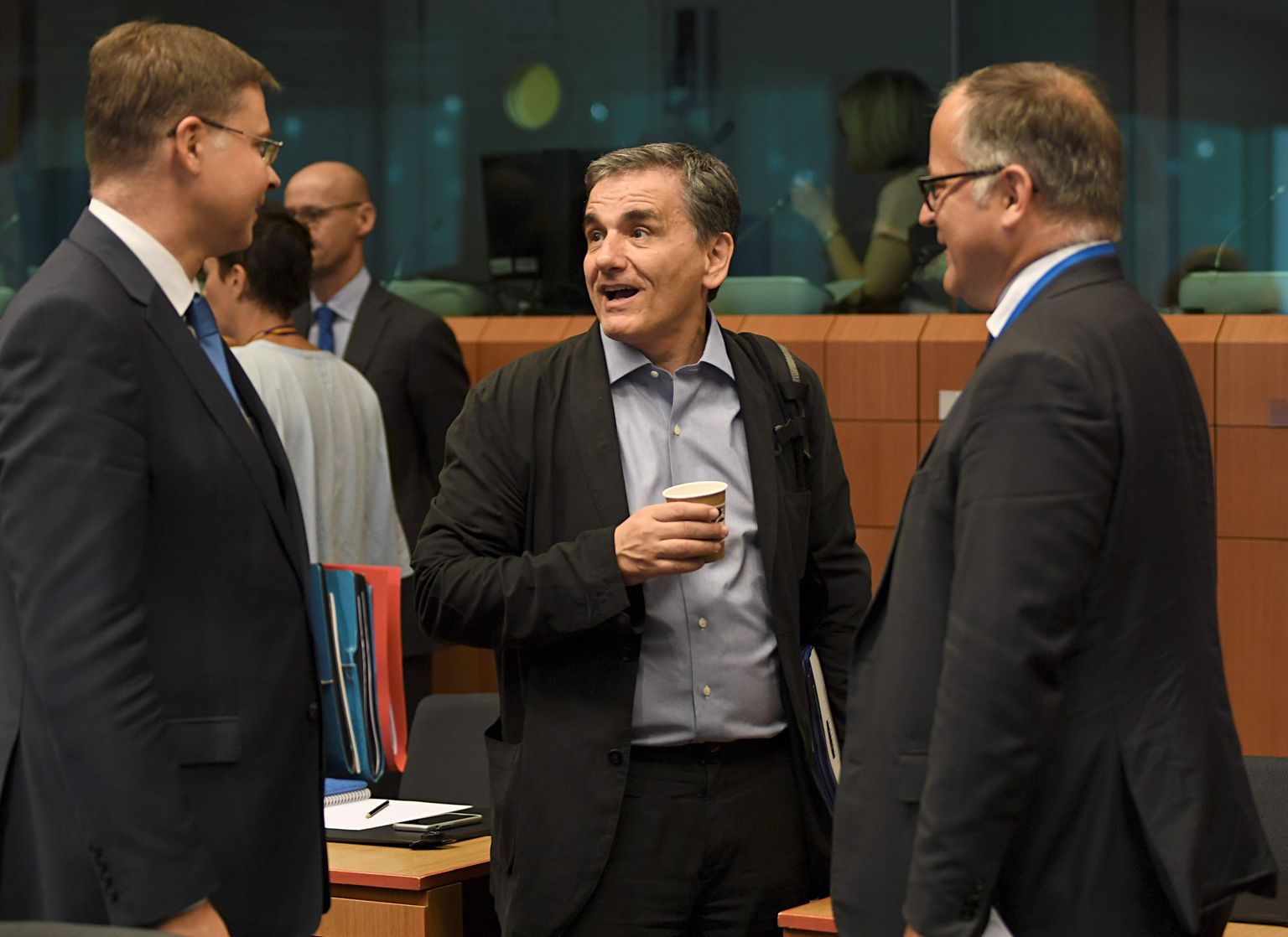 Eurotsooni rahandusministrite kohtumine Brüsselis 12. juulil 2018.