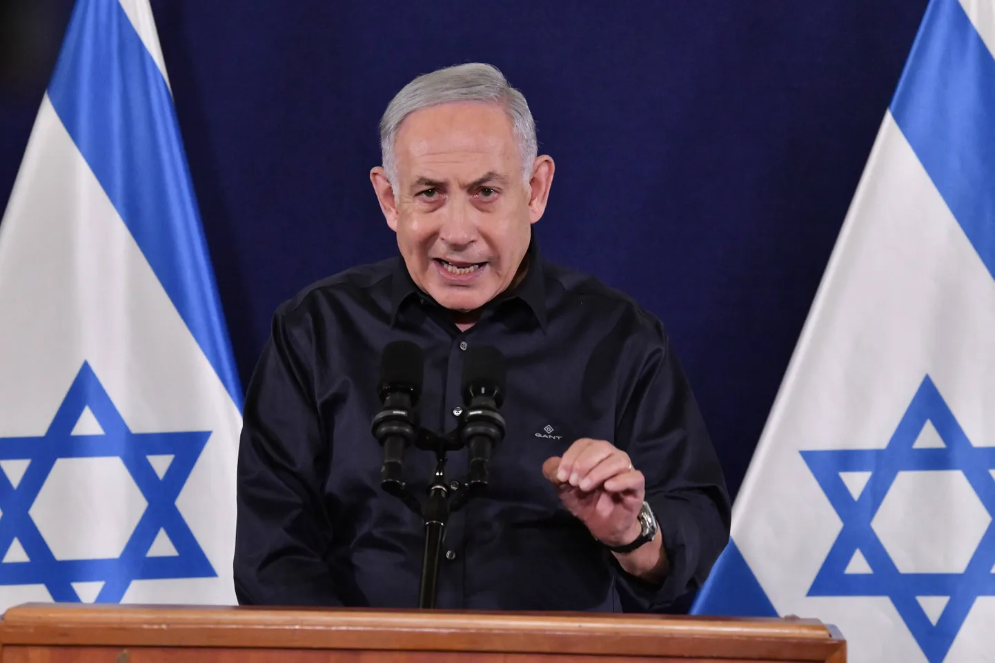Izraēlas premjerministrs Benjamins Netanjahu.