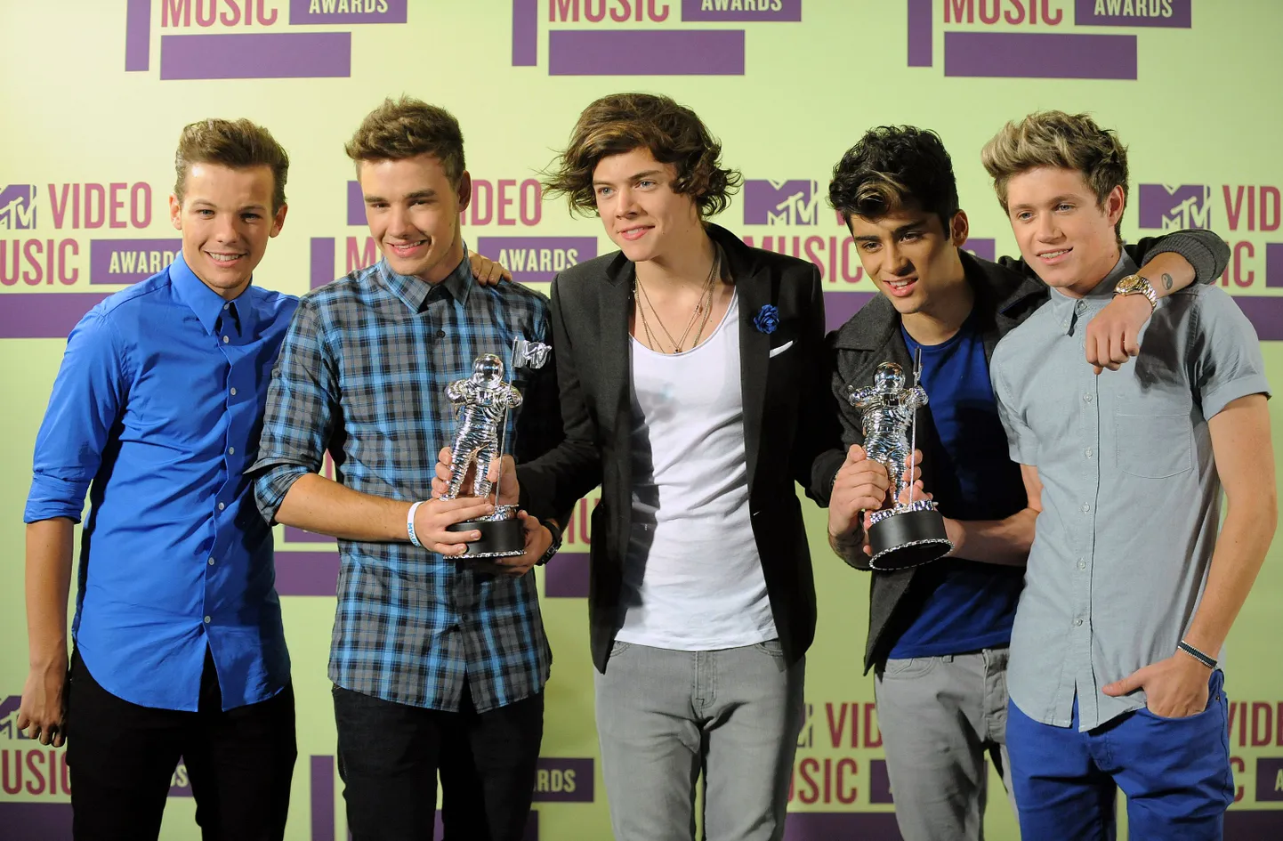 One Direction: Louis Tomlinson, Liam Payne, Harry Styles, Zayn Malik ja Niall Horan