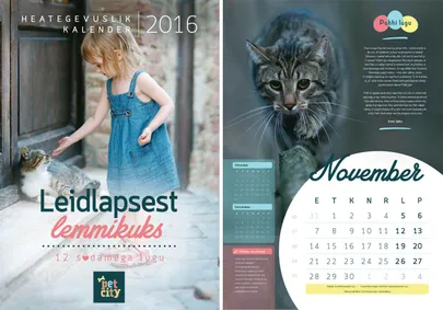 Pet City toodetud kalender. Foto:
