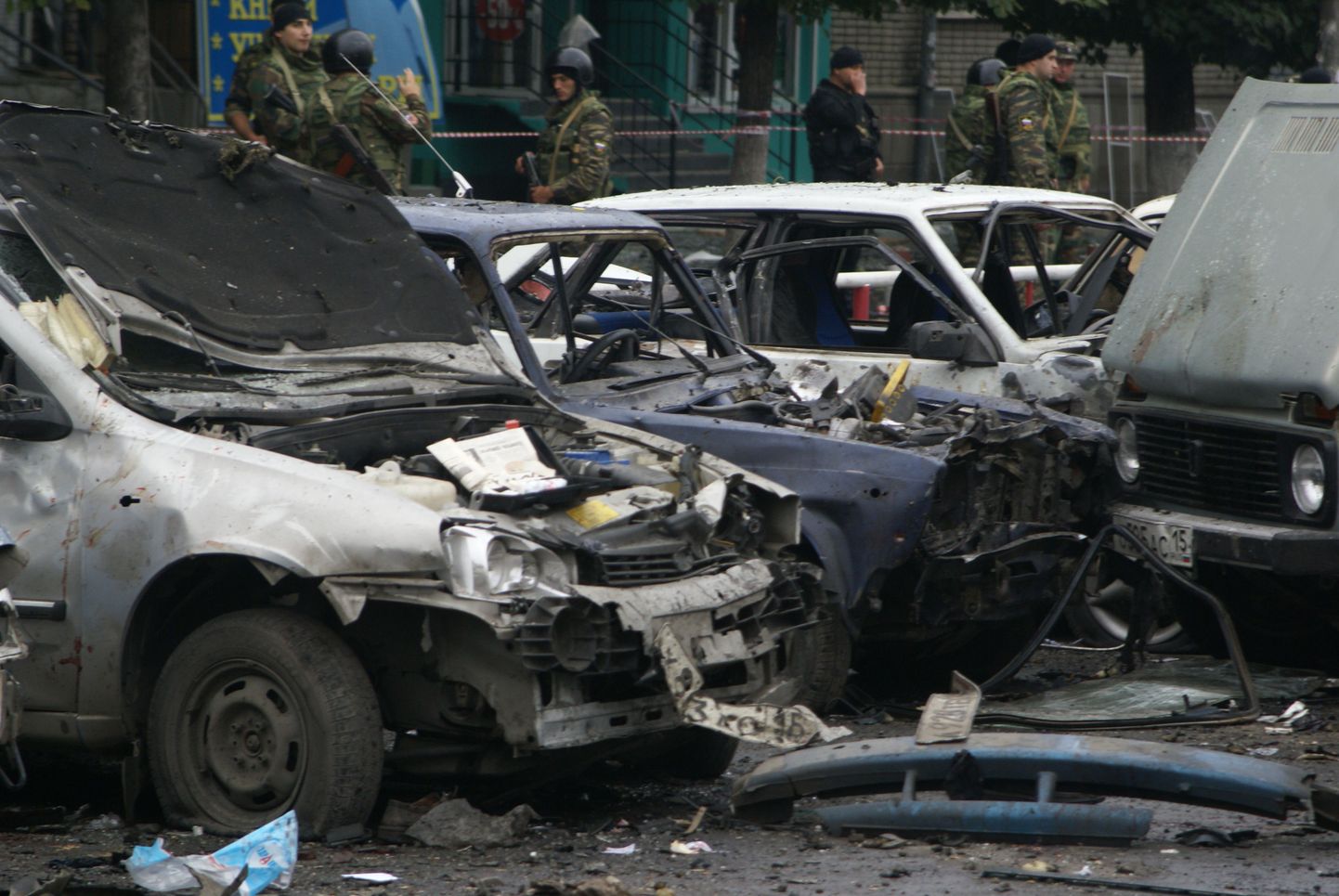 Kannatada said mitmed Vladikavkazi turu juures plahvatuse ajal seisnud autod.