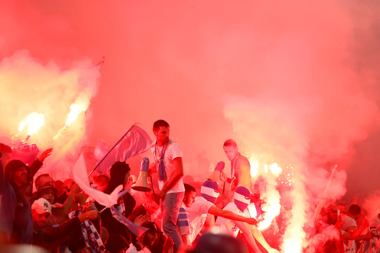 Marseille fännid Euroopa liiga finaalmängu ajal