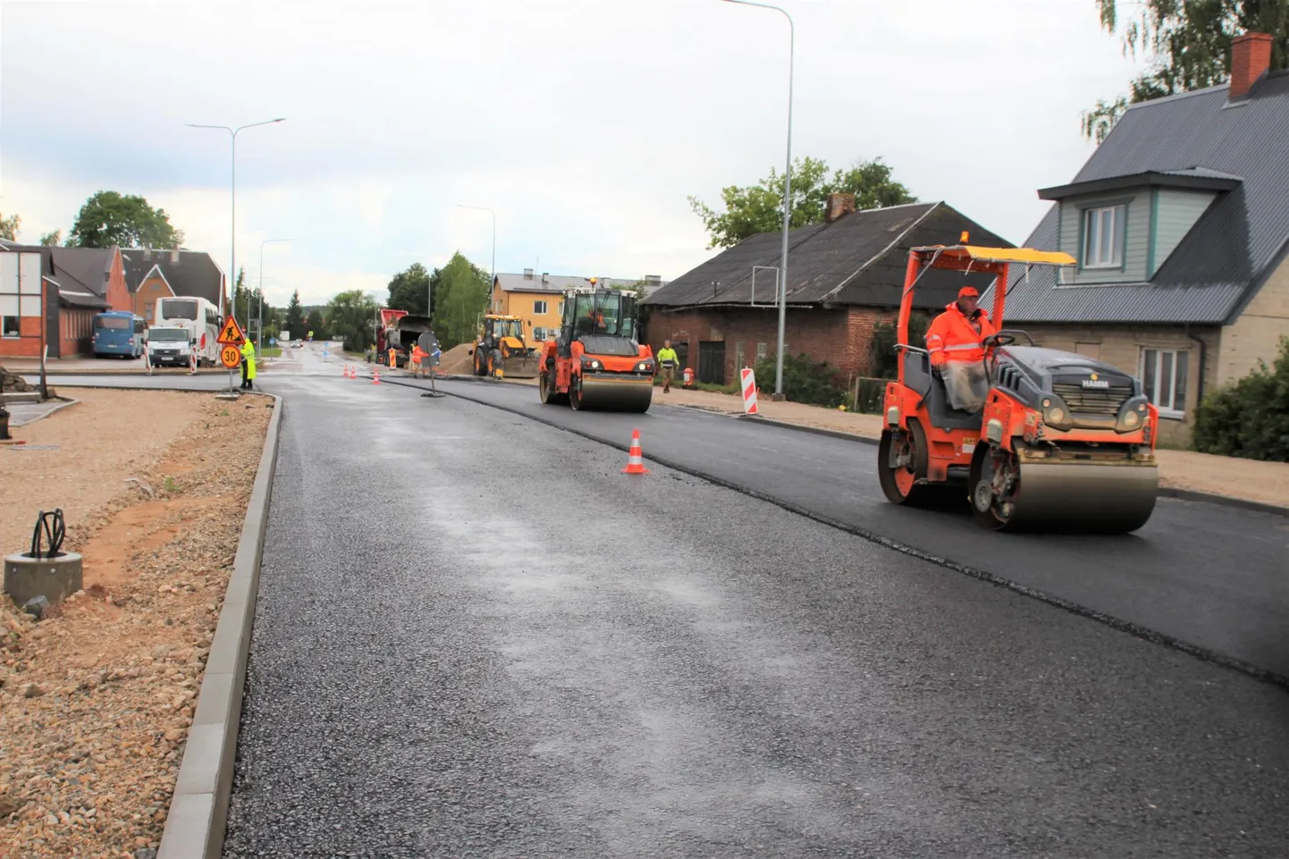 Võru Vilja tänava remont.