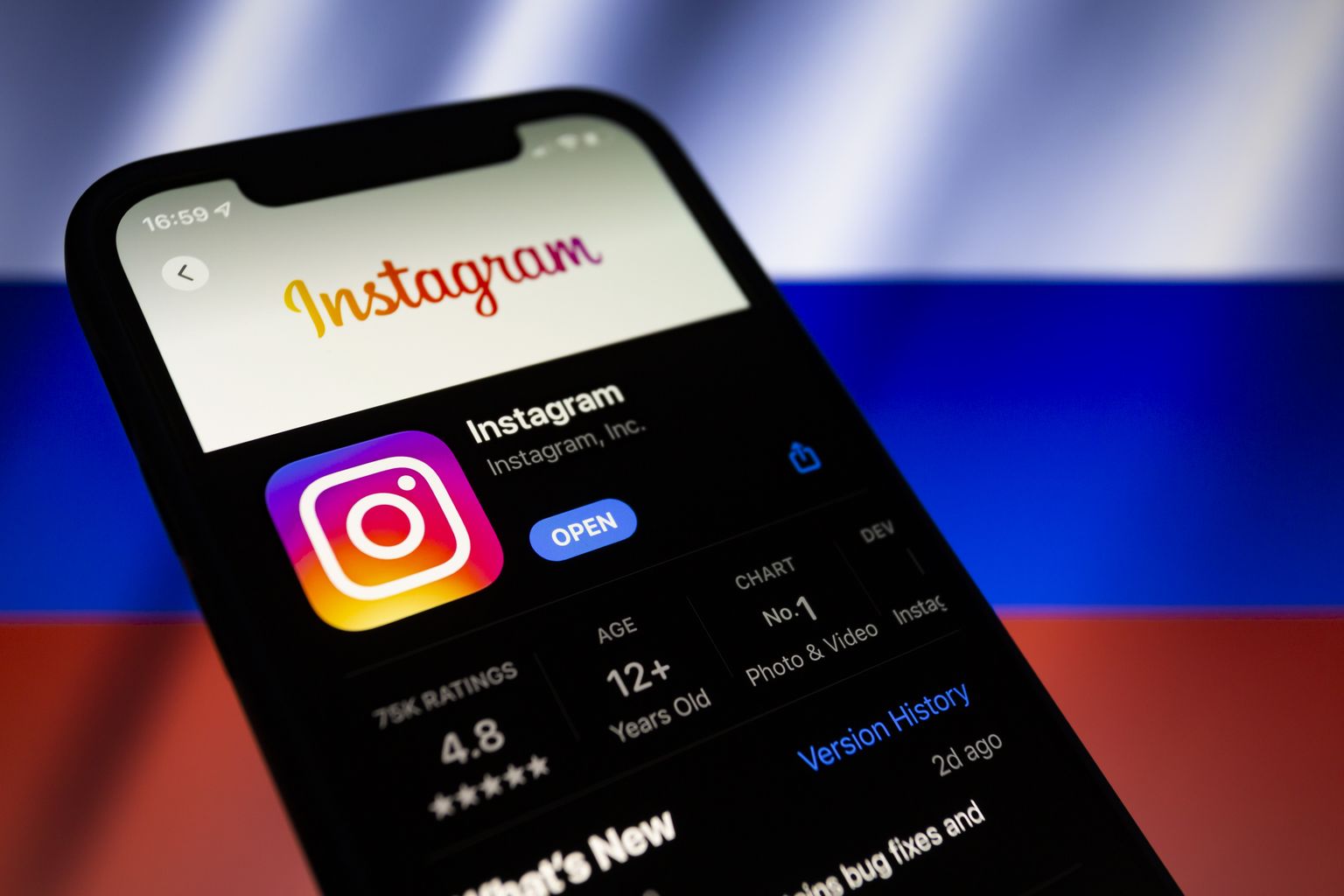 Instagram ei ole märtsist saadik Venemaal kättsaadav.