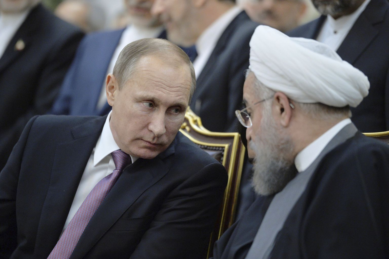 Venemaa president Vladimir Putin ja Iraani president Hassan Rouhani.