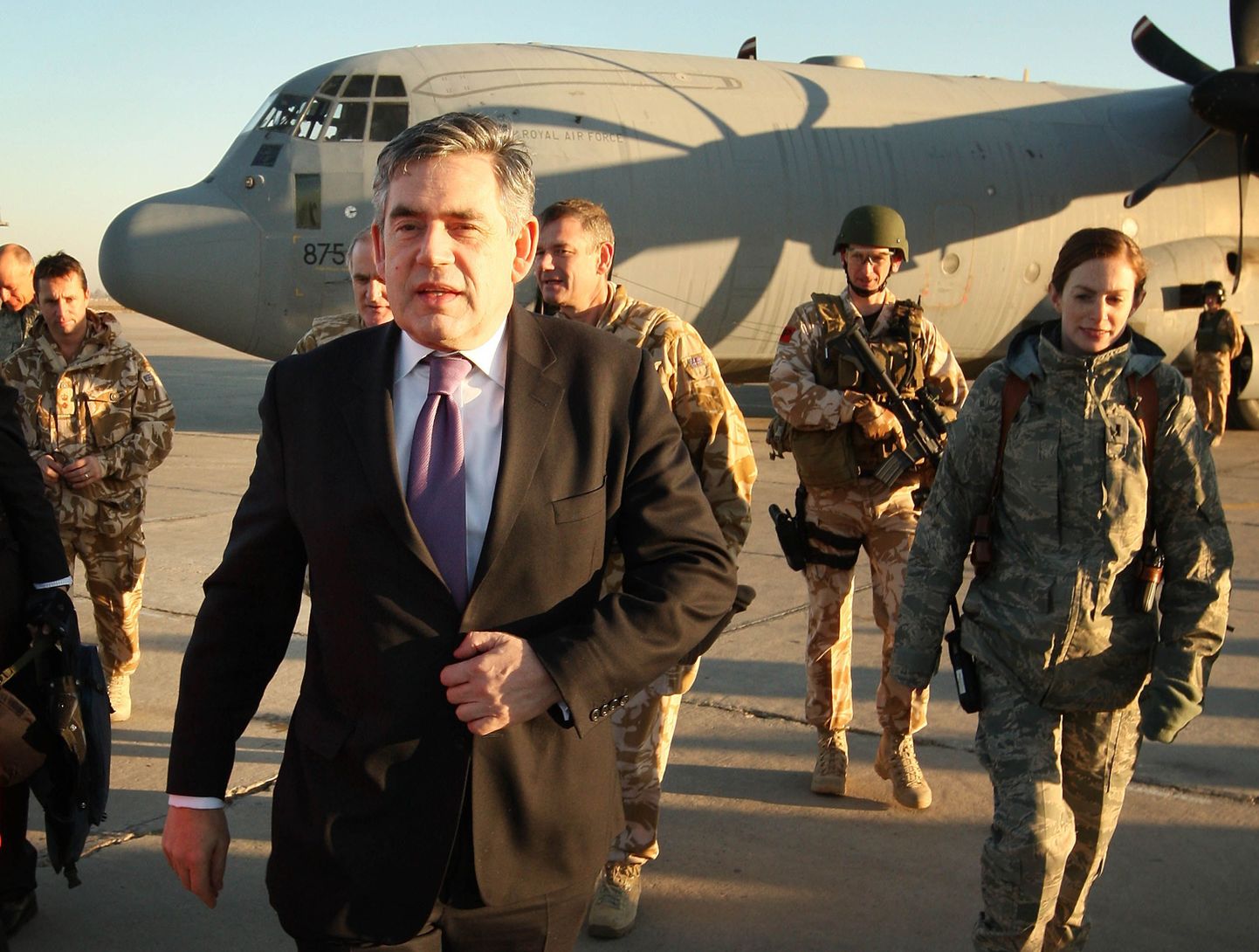 Suurbritannia peaminister Gordon Brown saabus ootamatult Bagdadi.