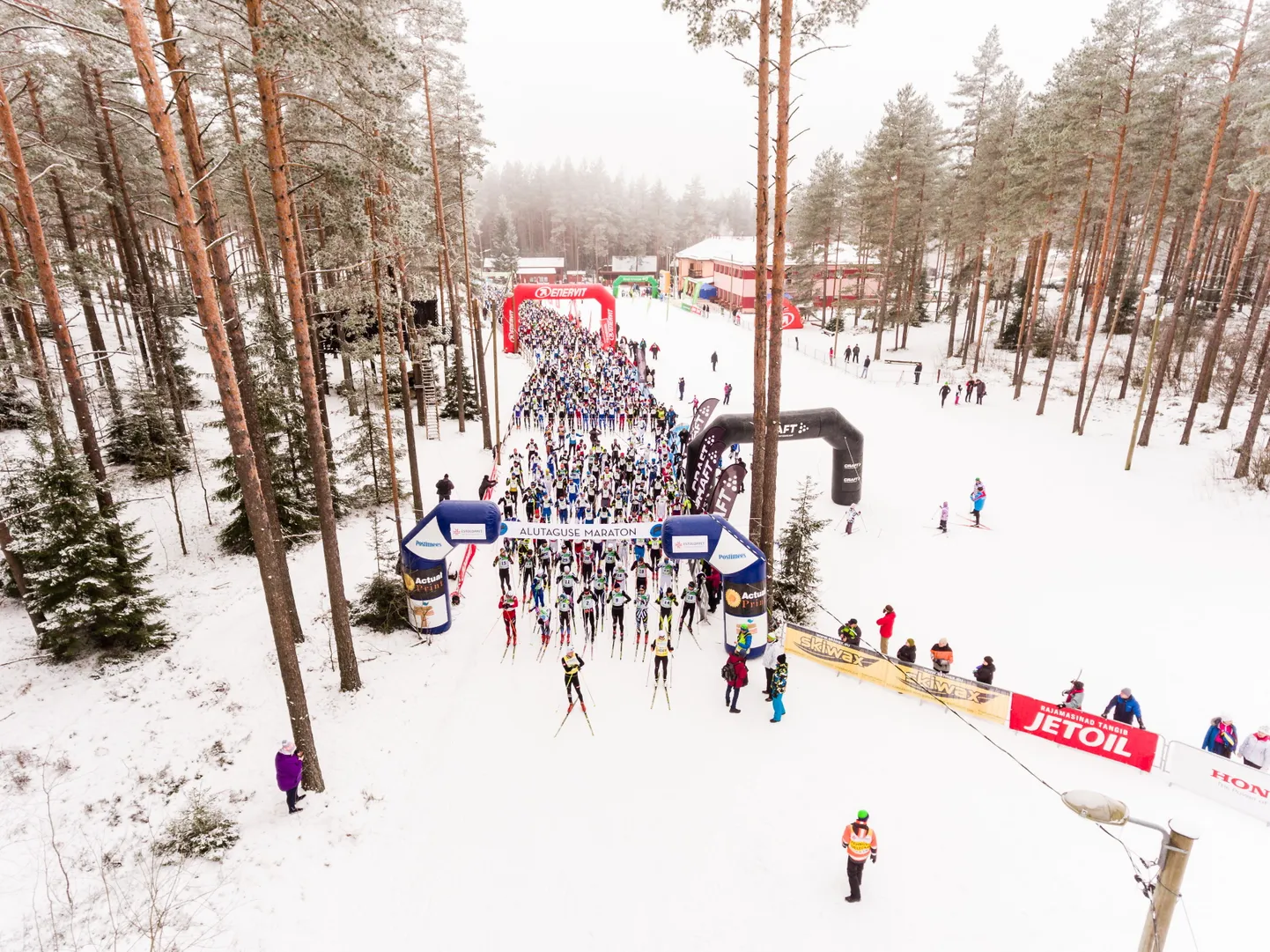 Alutaguse maratoni start 2018 aasta talvel