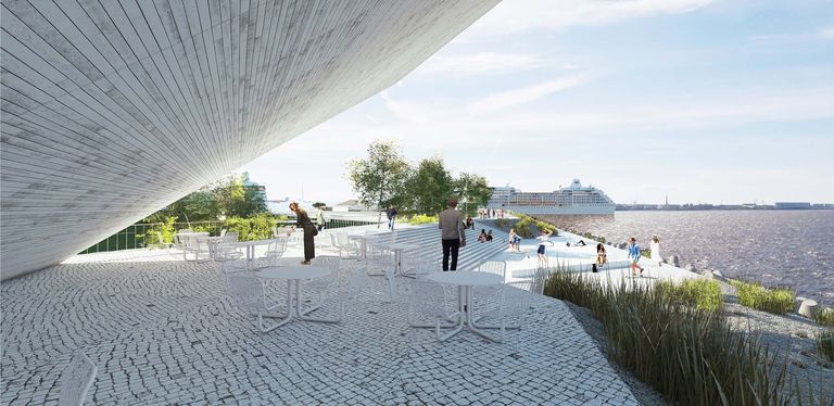 Так будет выглядеть новый круизный терминал Таллиннского порта.