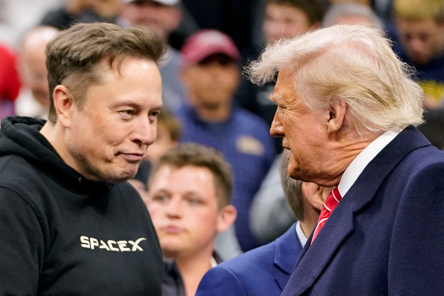 Tesla juhatuse esimees Elon Musk ja USA president Donald Trump.