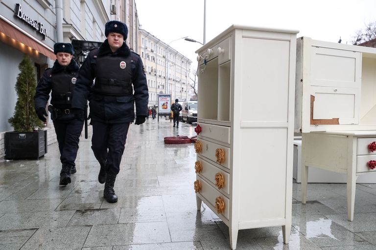 Moskva politsei. Pilt on illustreeriv