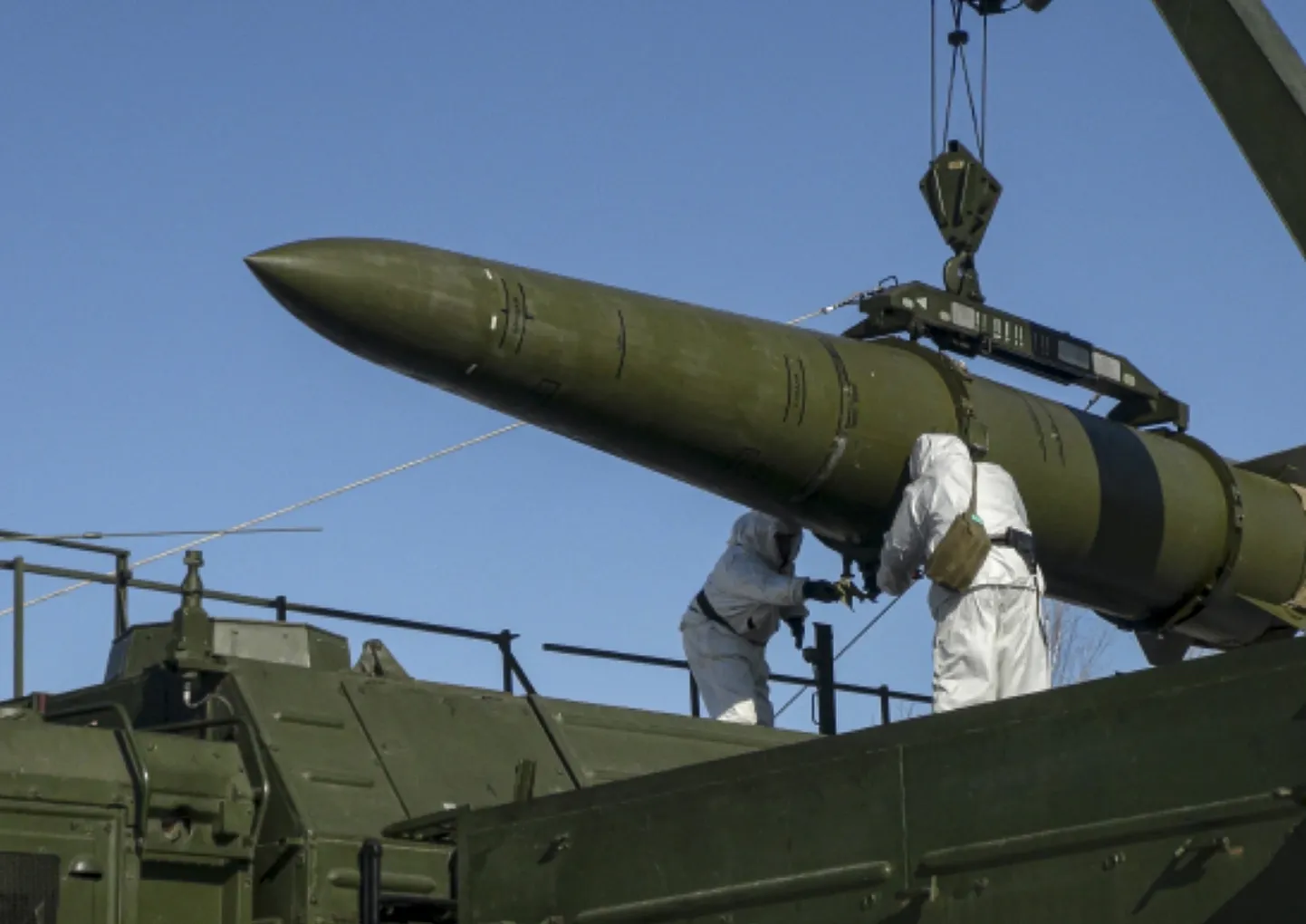 Vene ballistiline rakett Iskander.