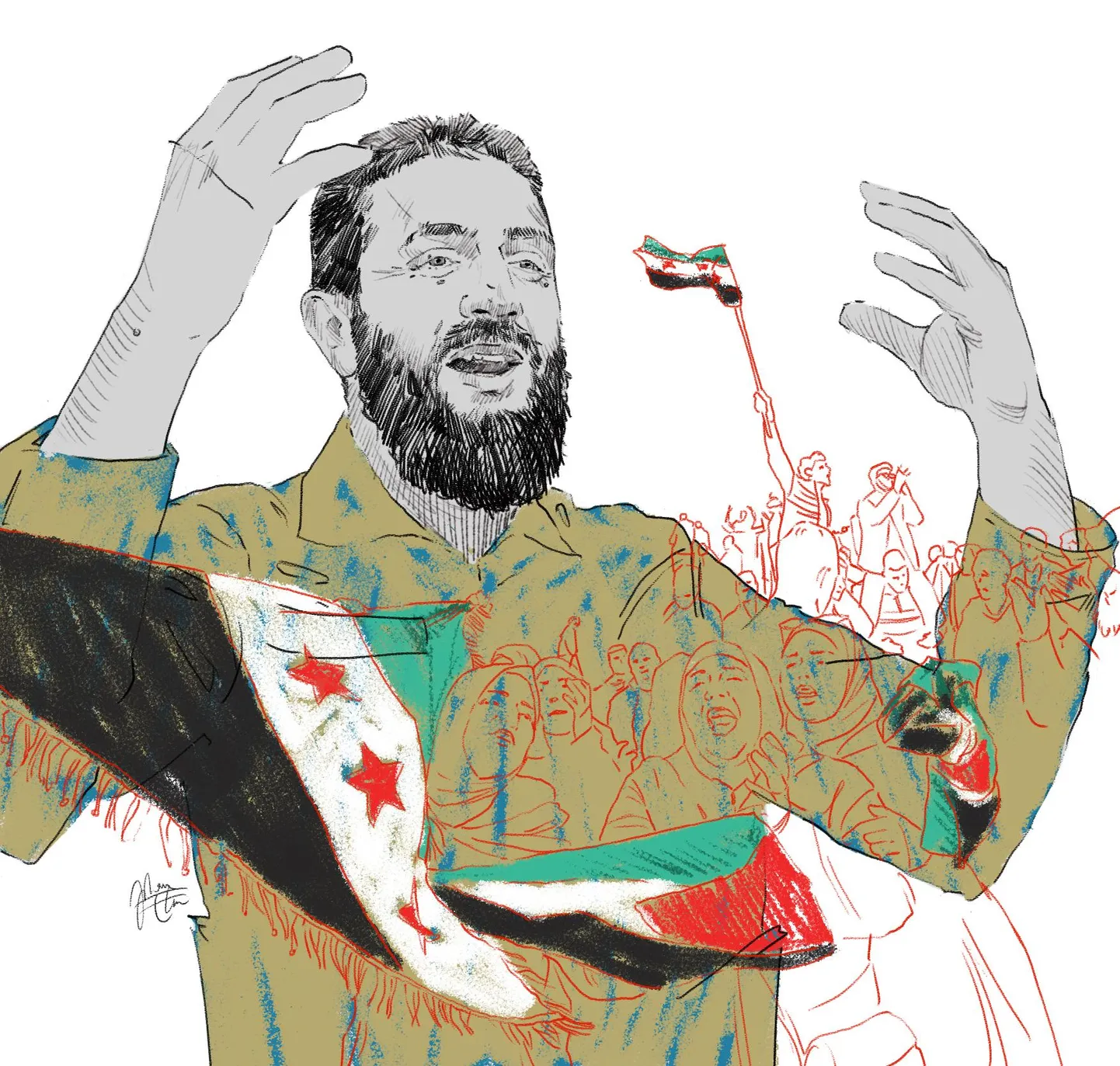 Süüria mässuliste juht Abu Mohammed Al-Jolani.
