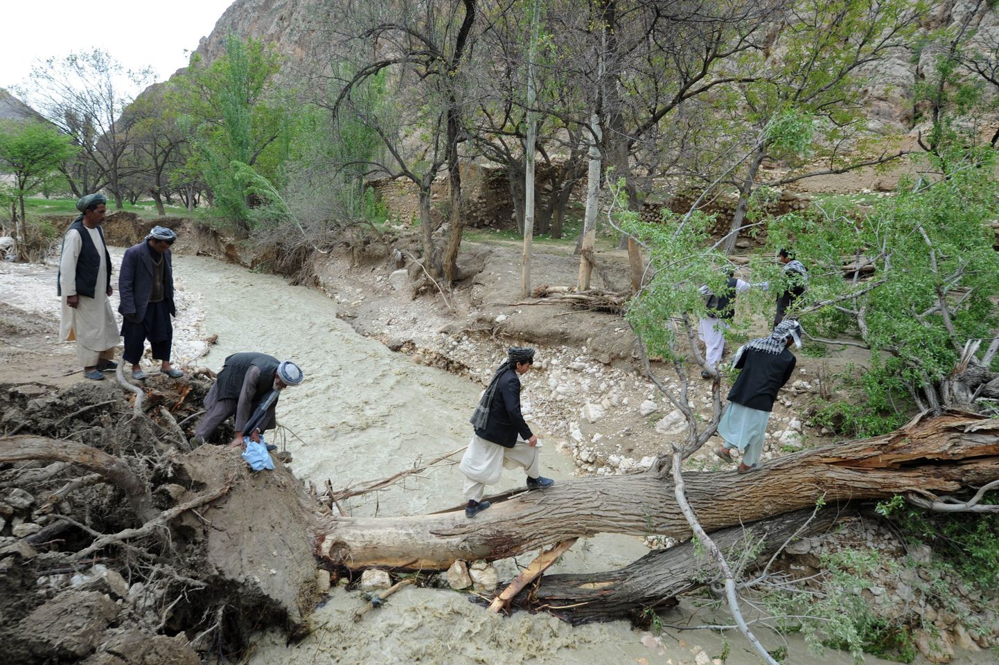 Üleujutus Põhja-Afganistanis Dah Mardi külas.