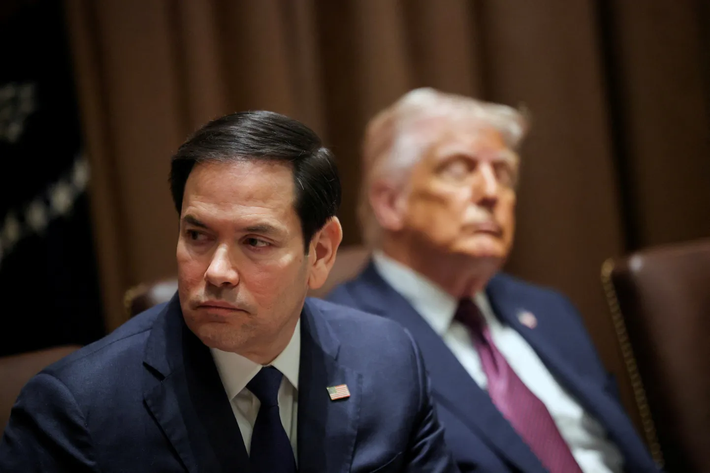 USA välisminister Marco Rubio koos president Donald Trumpiga Valges majas 24. märtsil 2025. aastal.