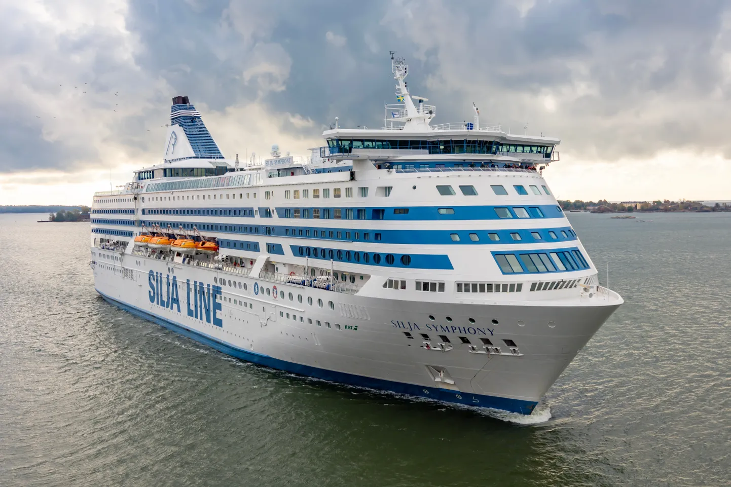 Tallinki kruiisilaev Silja Symphony. Foto on tehtud septembris 2022.