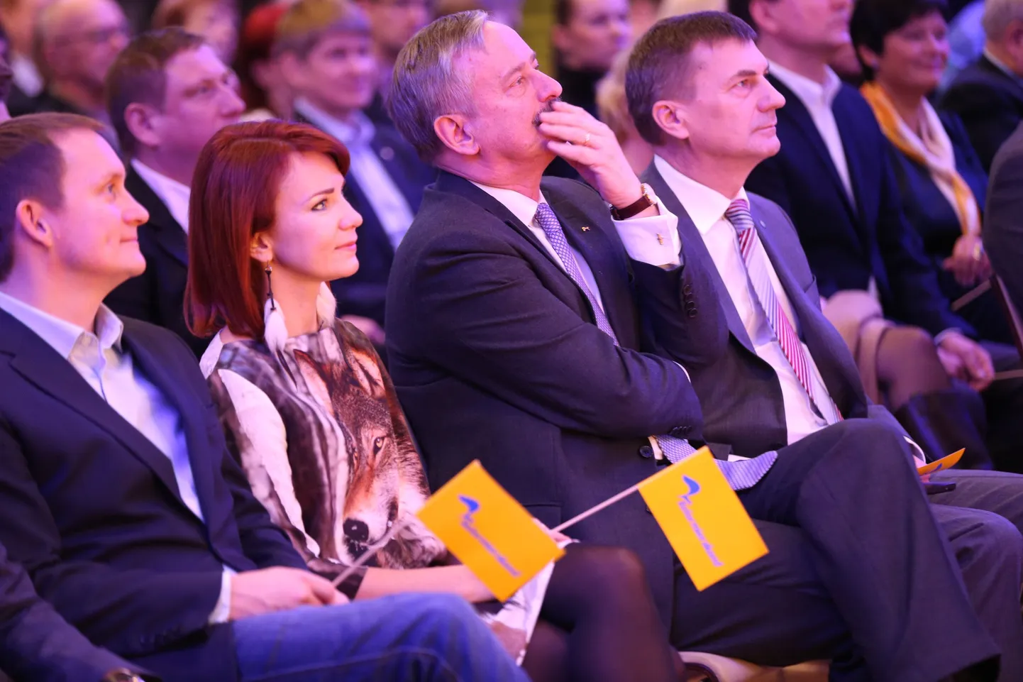 Reformierakonna juhtpoliitikud partei pühapäevasel üldkogul.
