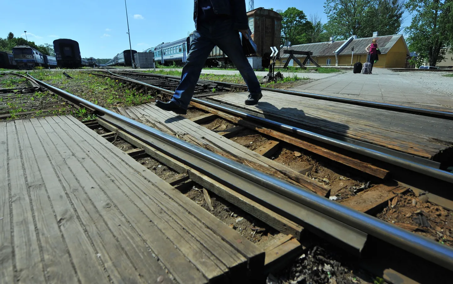 Lagunenud raudteeületuskoht Tallinn-Väike jaama juures.