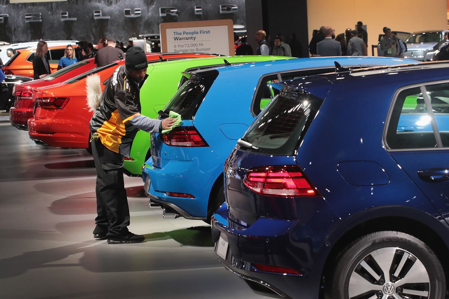 Volkswageni mudelid Detroidi autonäitusel.