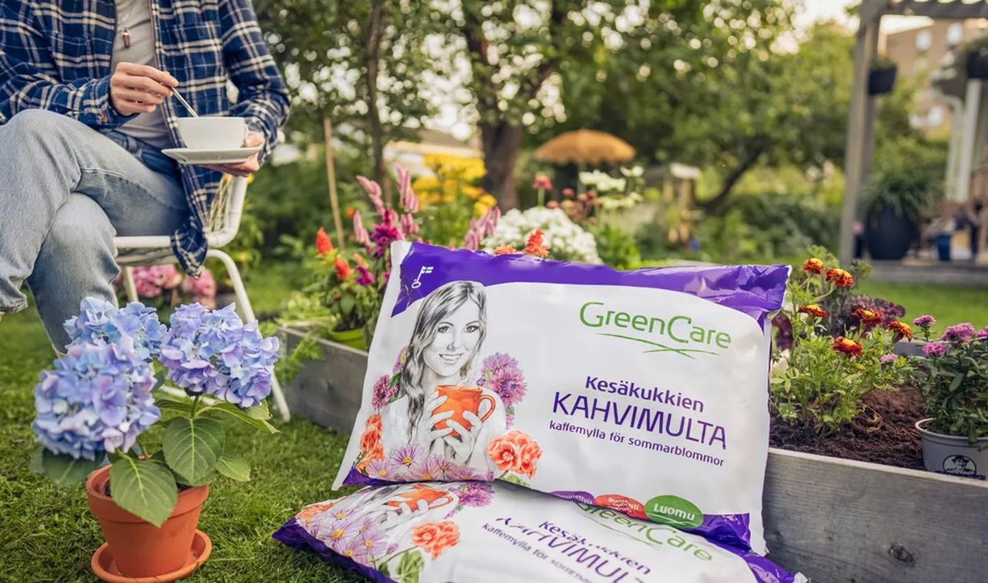 Kohvipaksust valmistatud muld.