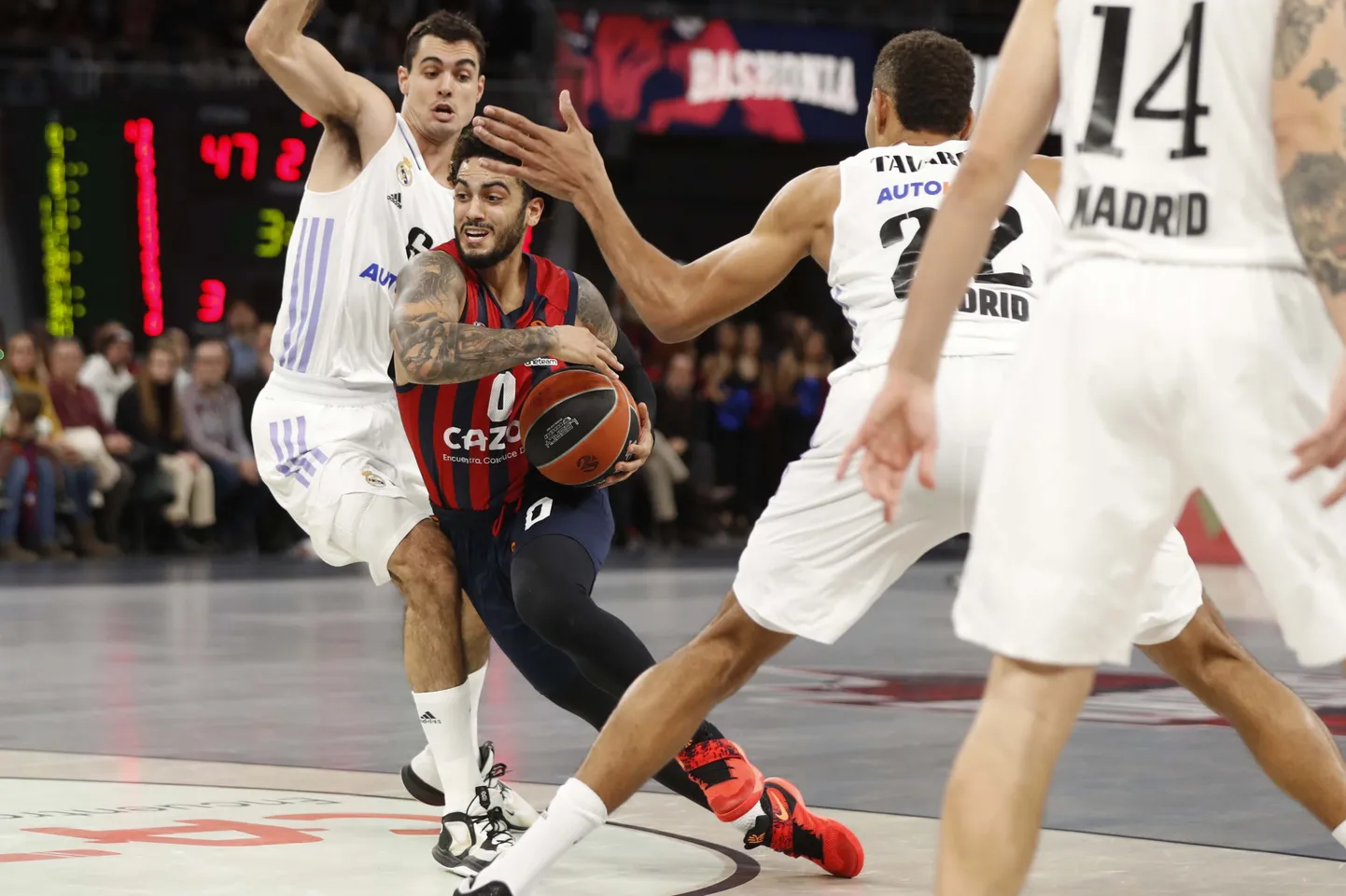 Markus Howard (palliga) viskas Madridi Reali vastu 35 punkti.