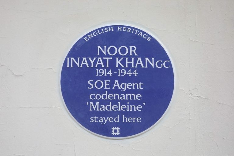 Noor Inayat Khani Londoni kodu sai mälestustahvli