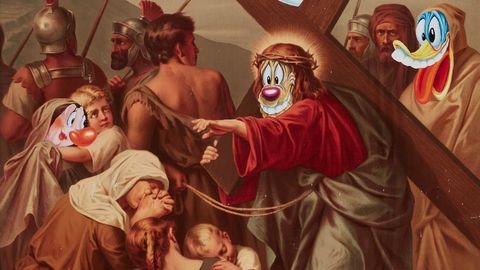 NII EI TOHI ⟩ Kunstniku Jeesust kujutav töö vihastas välja nii poliitikud kui ka usklikud. Kuidas?