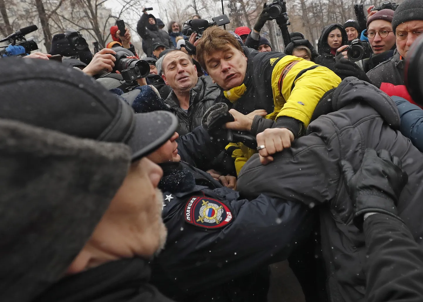 Jekaterinburgis toimunud meeleavaldus.
