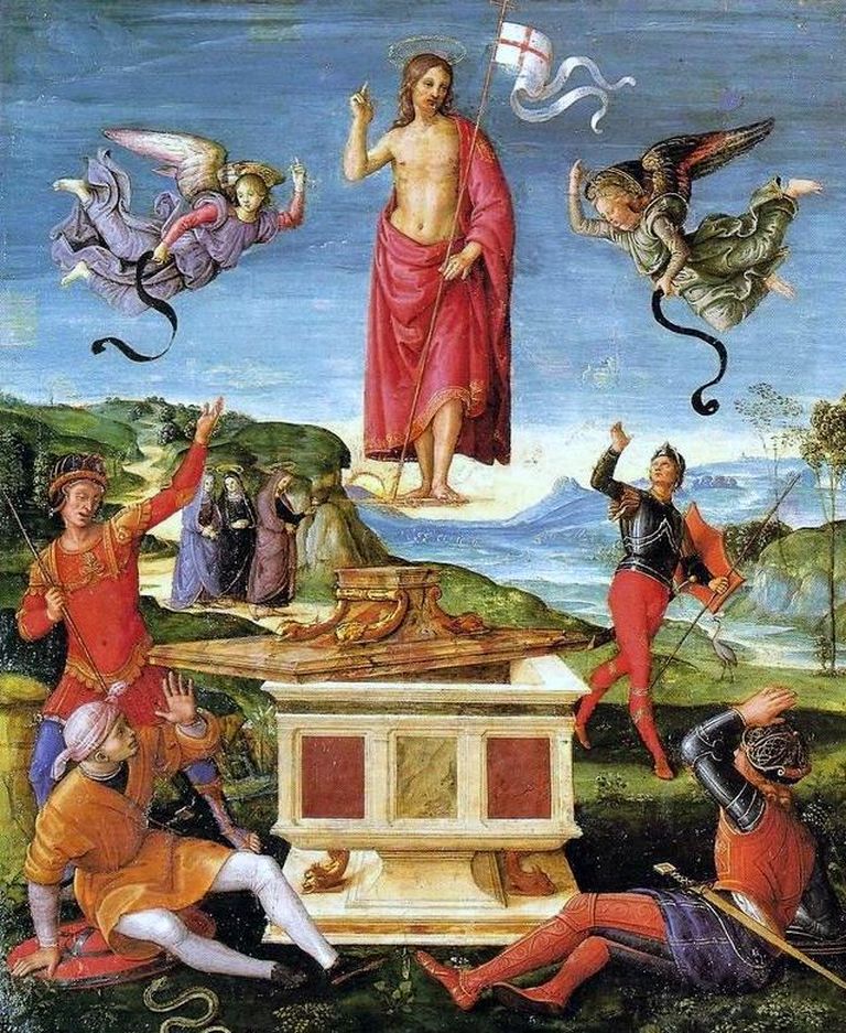 Itaalia 16. sajandi kunstniku Raphaeli maal Jeesuse ülestõusmisest