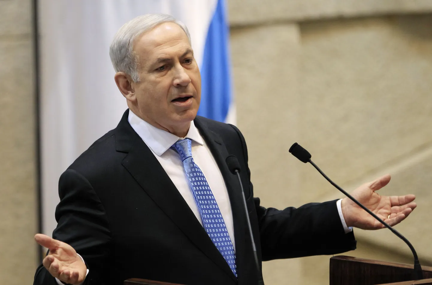 Iisraeli peaminister Benjamin Netanyahu Knessetis.