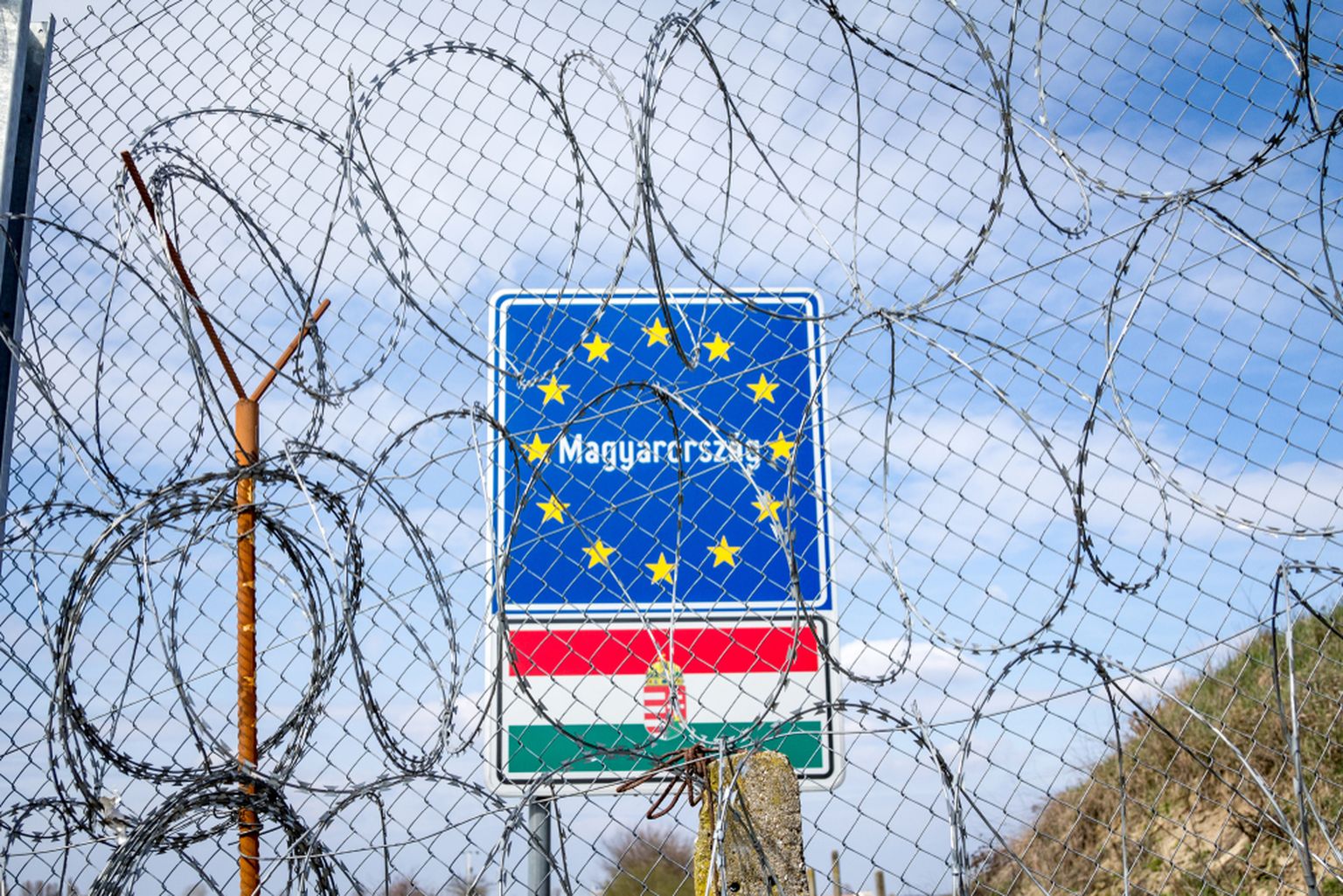 Ungārijas robeža. Ilustratīvs attēls.