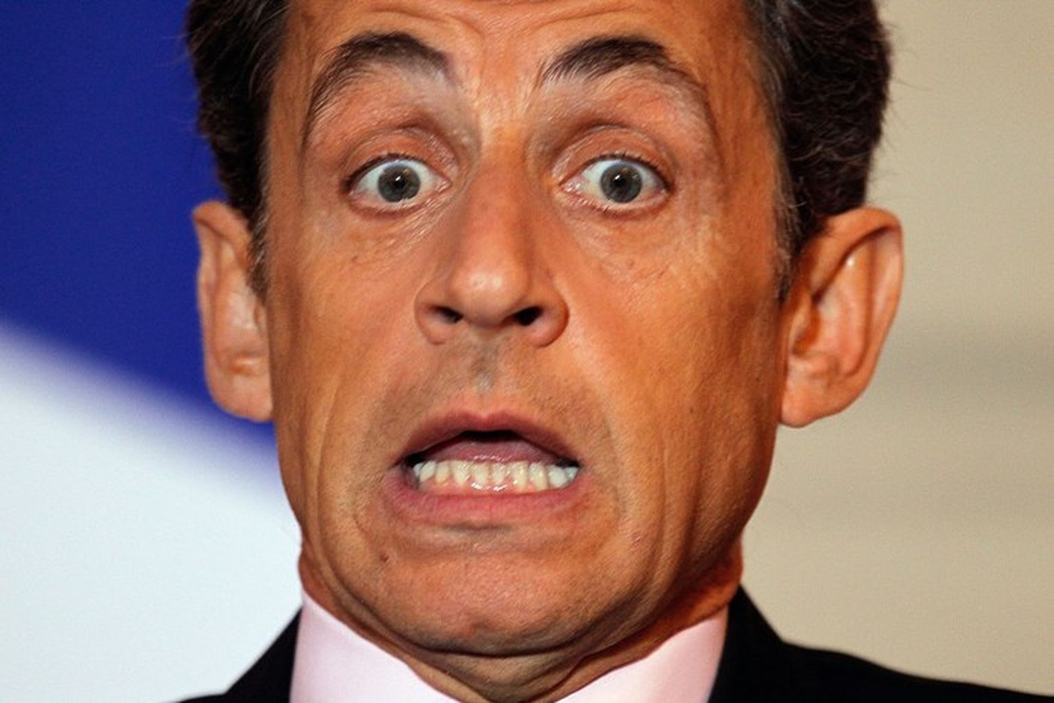 Николя Саркози гримасы