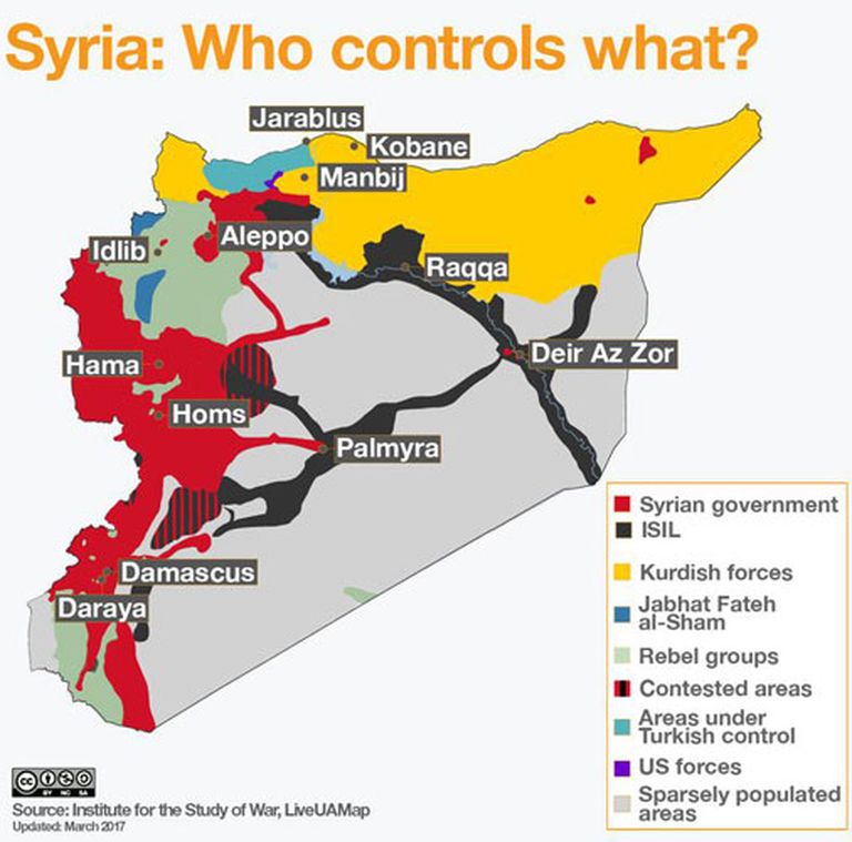 Война в Сирии: кто с кем воюет 