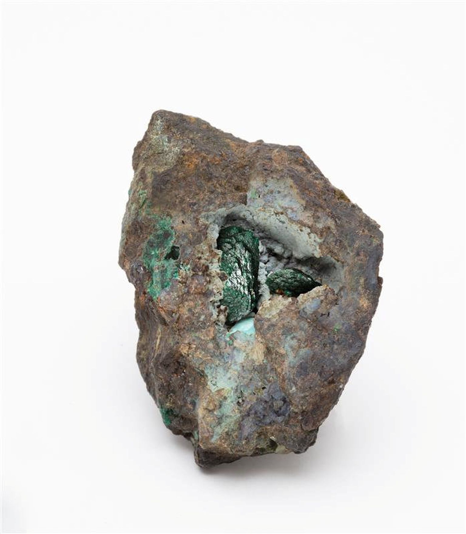 Mineraal kernowite on kivimis näha rohelisena