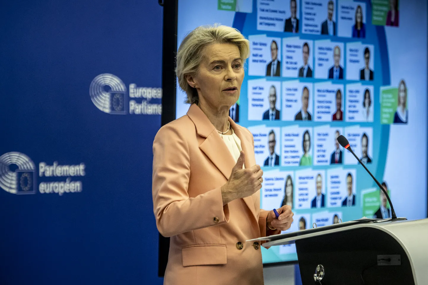 Ursula von der Leyen tutvustas oma volinikukandidaatide tööjaotus 17. septembril Strasbourgis europarlamendis, kellel on nüüd voli ka mõned neist nimedest läbi kukutada.