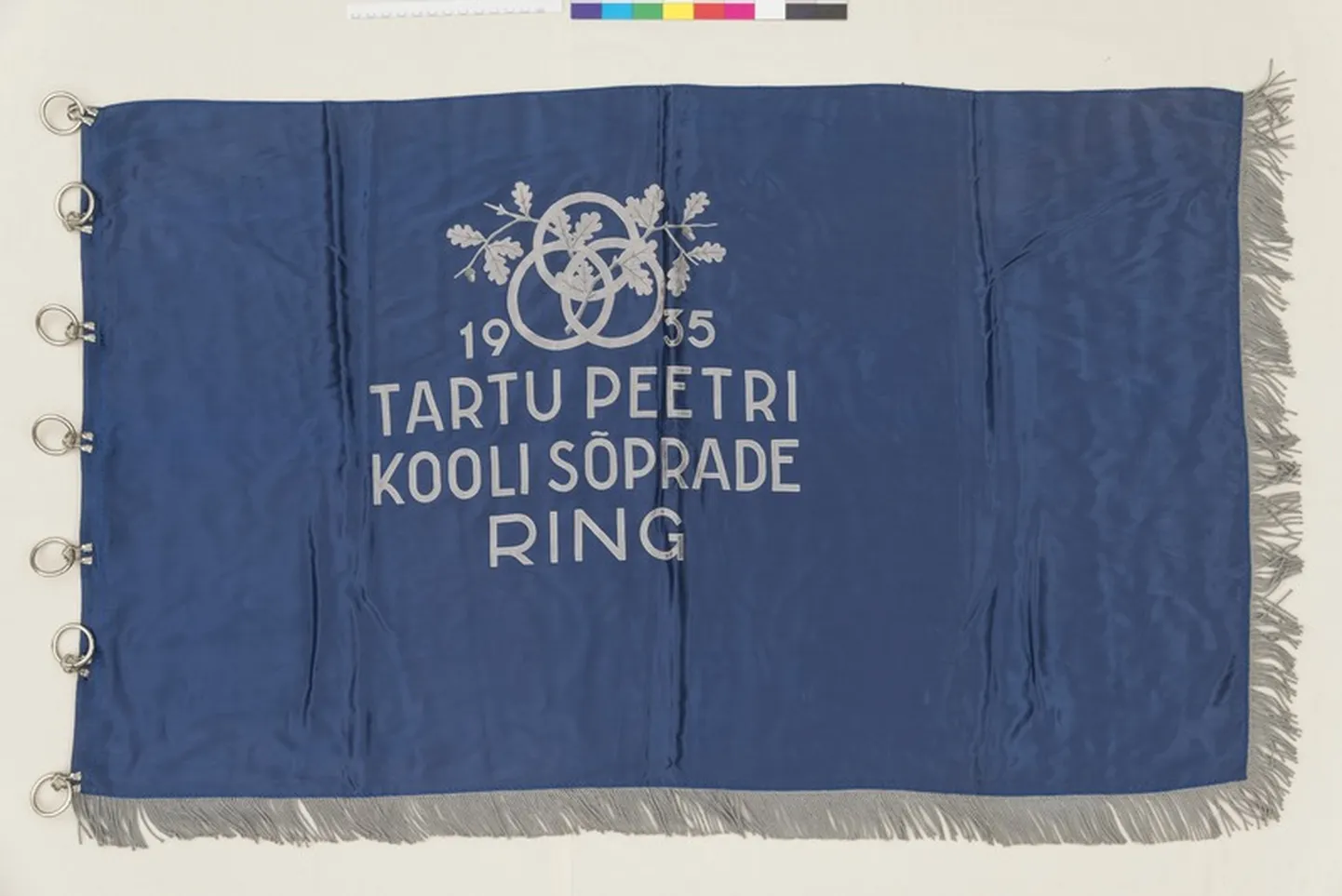 Ajalooline lipp Eesti Rahva Muuseumi kogus.