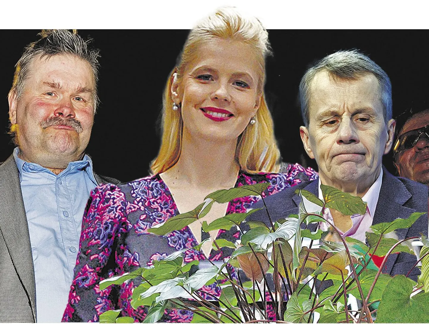 Legendaarne poissmees Hillar Kohv, saatejuht Katrin Lust ja riigikogu liige Jürgen Ligi.