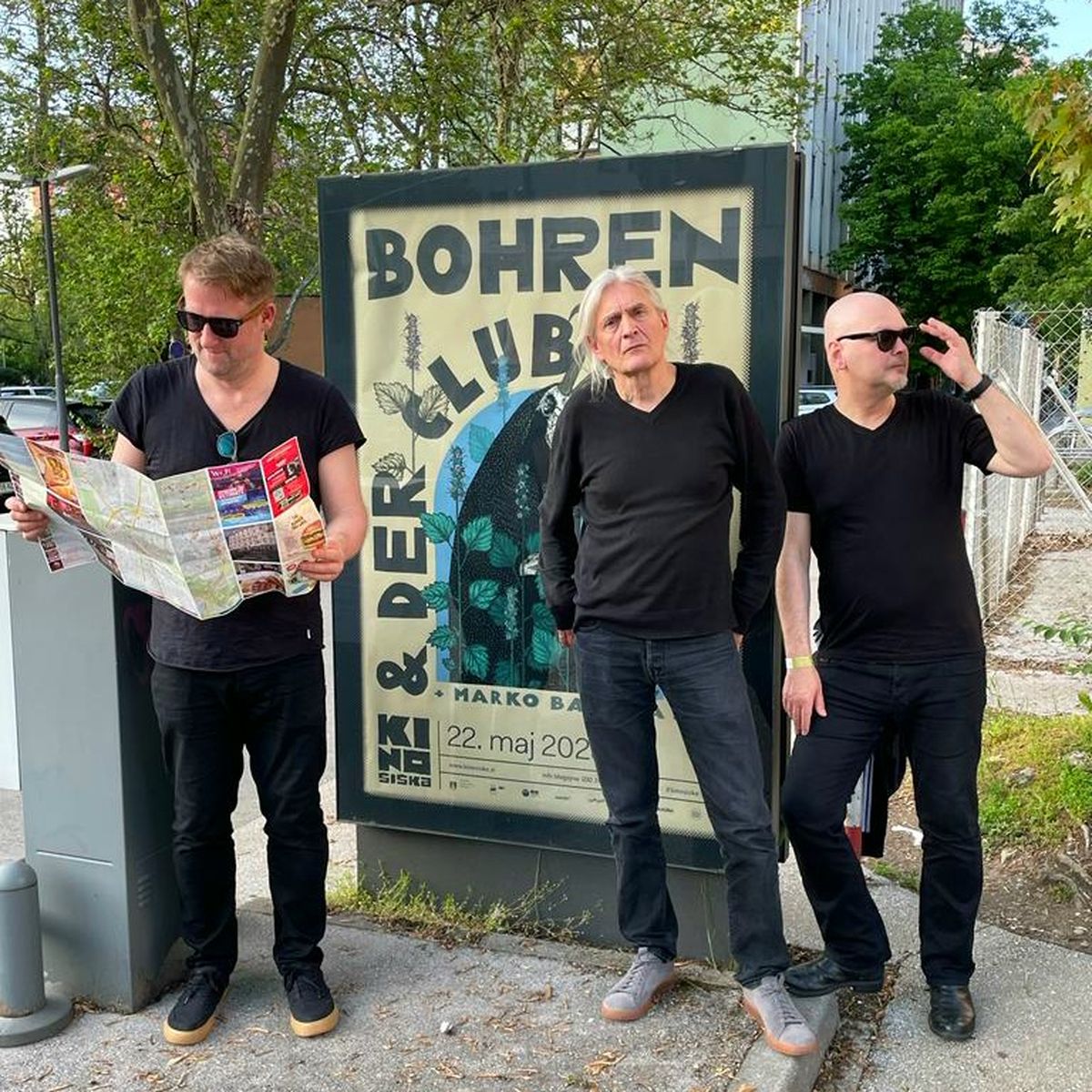 Музыканты Bohren Und Der Club Of Gore Робин Роденберг, Кристоф Клёзер и Мортен Гасc в 2023 году.