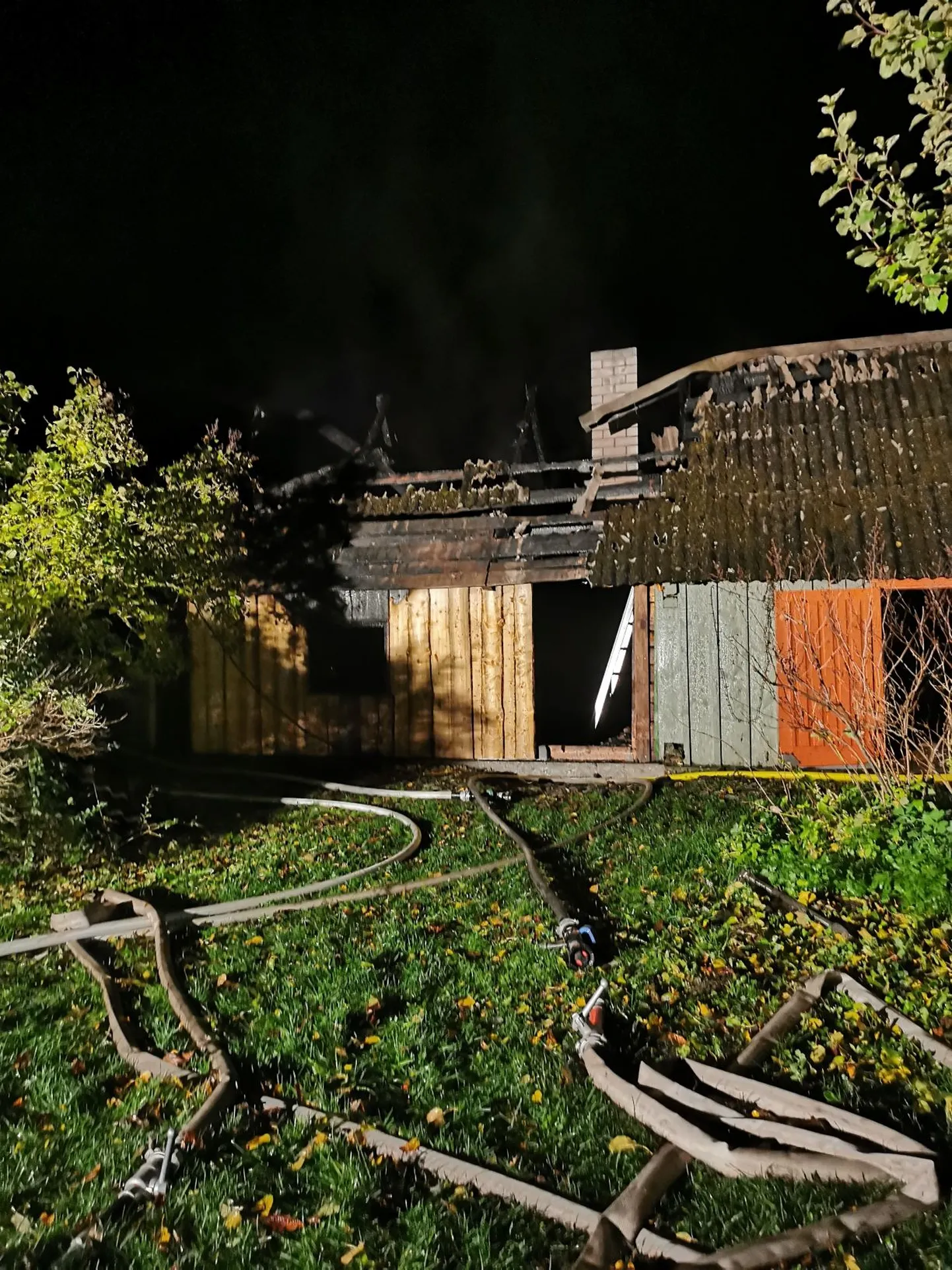 Saunamaja põleng Vanakubja külas