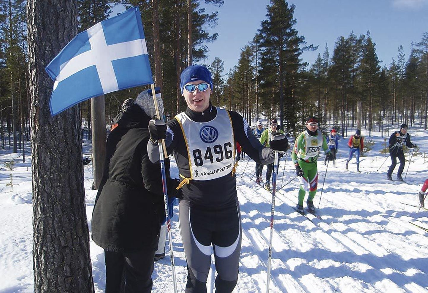Vahur Mäe osaleb aktiivselt rahvaspordiüritustel: pildil Rootsis Vasaloppeti suusamaratonil.