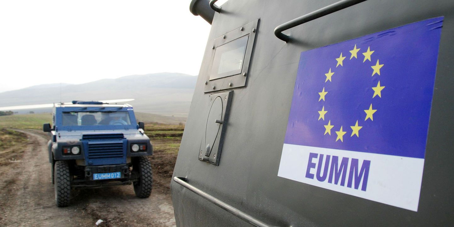 Euroopa Liidu vaatlejad mullu oktoobris Gori piirkonnas.